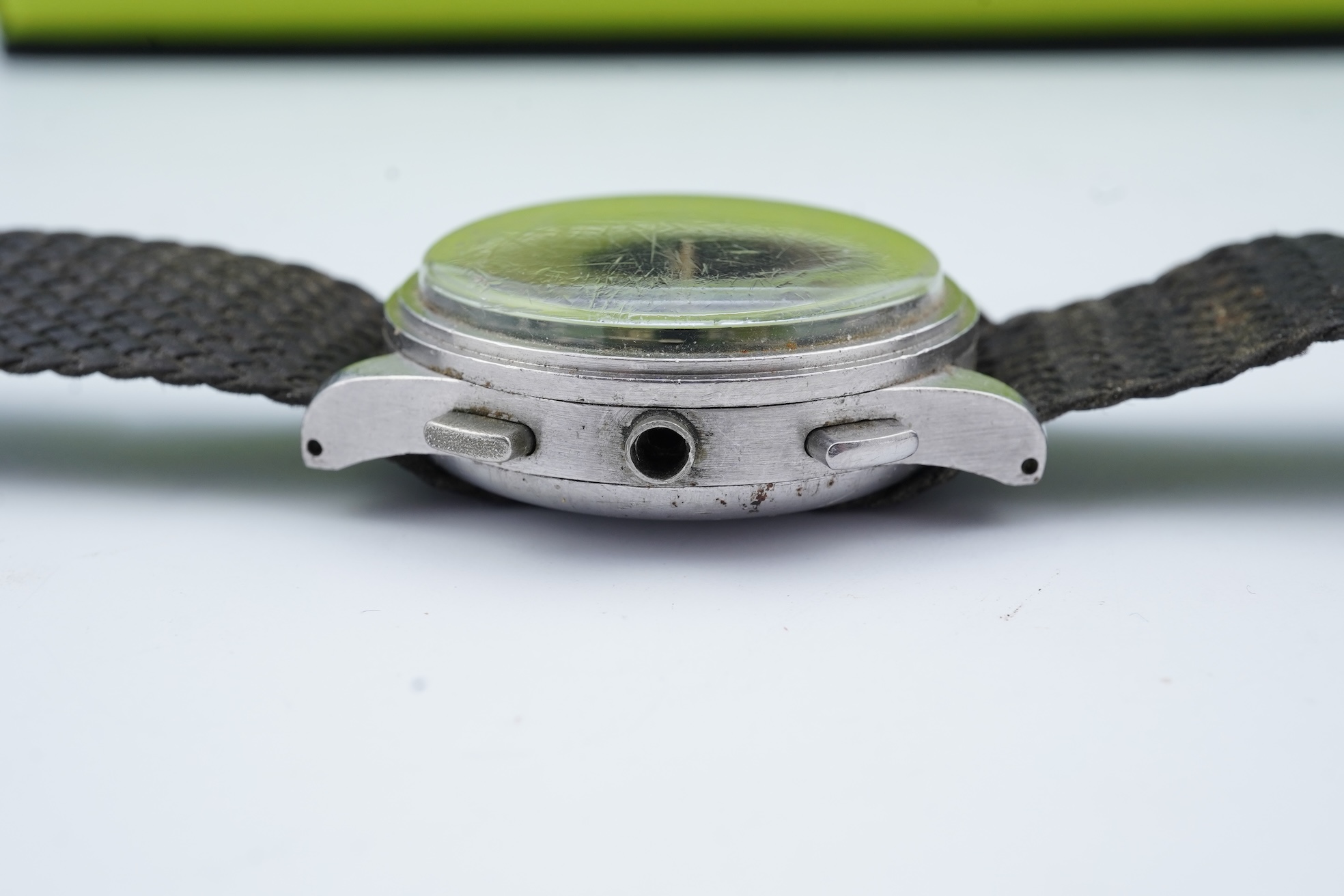 A gentleman's 1950s? steel Breitling Anti-Magnetic chronograph manual wind wrist watch